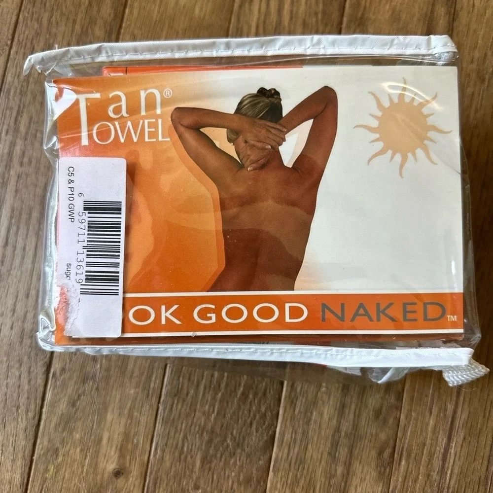 Tan Towel 9/10 Self-Tan Set Lotion 2oz Used Size Med Dark Face Body Retinol Glow